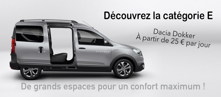 Catégorie E - Dacia Dokker, de grands espaces pour un grand confort
